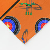 パーソナライズな一流のオレンジアーチェリー フリースブランケット (角)