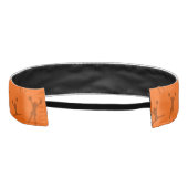 パーソナライズな一流のオレンジチアリーダーパターン アスレチックヘッドバンド (裏面)
