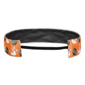 パーソナライズな一流のオレンジボーリングパターン アスレチックヘッドバンド (裏面)