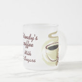 パーソナライズな一流のコーヒー・マグ フロストグラスマグカップ (正面右)