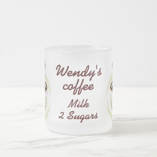 パーソナライズな一流のコーヒー・マグ フロストグラスマグカップ (中央)