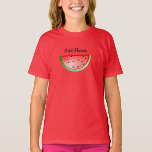 パーソナライズな一流のスイカの女の子のワイシャツ Tシャツ