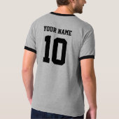 パーソナライズな一流のスポーティなTシャツ Tシャツ (裏面)