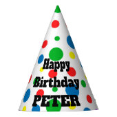 パーソナライズな一流のハッピーバースデーのパーティーの帽子 パーティーハット (正面)