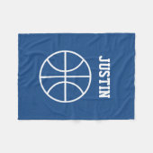 パーソナライズな一流のバスケットボールのフリースブランケット フリースブランケット (正面(横))