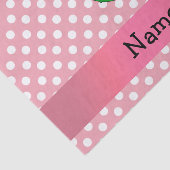 パーソナライズな一流のピクルスのピンクの水玉模様 薄葉紙 (詳細)