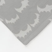 パーソナライズな一流のフランケンシュタインの灰色のこうもり フリースブランケット (角)