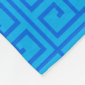 パーソナライズな一流のペガソスの青いギリシャ人の鍵 フリースブランケット (角)