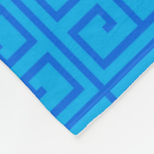 パーソナライズな一流のペガソスの青いギリシャ人の鍵 フリースブランケット (角)