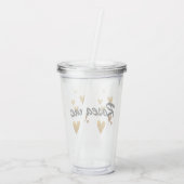 パーソナライズな一流のマグ アクリルタンブラー (裏面)