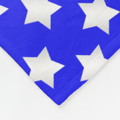 パーソナライズな一流のラクロスの愛国心が強い星は縞で飾ります フリースブランケット (角)