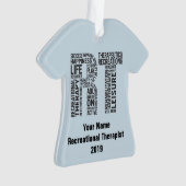 パーソナライズな一流の娯楽セラピストRT オーナメント (正面)