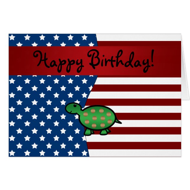 パーソナライズな一流の愛国心が強いカメ (正面横)