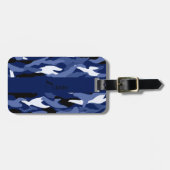 パーソナライズな一流の濃紺のカムフラージュ ラゲッジタグ (正面横)