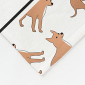 パーソナライズな一流の白いチワワ犬 フリースブランケット (角)