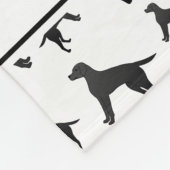パーソナライズな一流の白いラブラドル・レトリーバー犬犬 フリースブランケット (角)