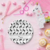 パーソナライズな一流の白いラブラドル・レトリーバー犬犬 ペーパープレート (パーティー)