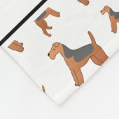 パーソナライズな一流の白いレークランドテリア犬 フリースブランケット (角)