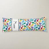 パーソナライズな一流の白い虹のシロナガスクジラ ボディピロー (裏面)