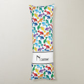 パーソナライズな一流の白い虹のシロナガスクジラ ボディピロー (裏面 (縦))