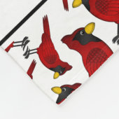 パーソナライズな一流の白い(鳥)ショウジョウコウカンチョウパターン フリースブランケット (角)