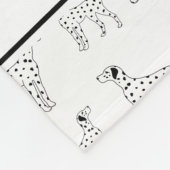 パーソナライズな一流の白いdalmatian犬 フリースブランケット (角)