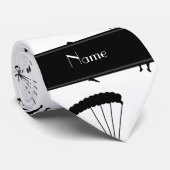 パーソナライズな一流の白いskydivingパターン ネクタイ (ロール)