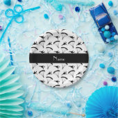 パーソナライズな一流の白いskydivingパターン ペーパープレート (パーティー)