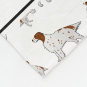 パーソナライズな一流の白人の英国セッター フリースブランケット (角)