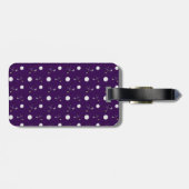 パーソナライズな一流の紫色のゴルフ・ボール ラゲッジタグ (裏面横)