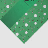 パーソナライズな一流の緑のゴルフ・ボール 薄葉紙 (詳細)