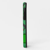 パーソナライズな一流の緑の(犬)ドーベルマン・ピンシェル Case-Mate iPhoneケース (裏面/左)