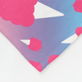 パーソナライズな一流の虹の綿菓子 フリースブランケット (角)