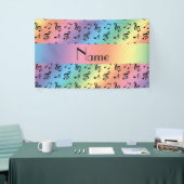 パーソナライズな一流の虹音楽ノート 横断幕 (トレードショー)