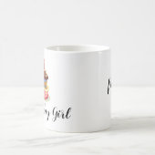 パーソナライズな一流の誕生日の女の子のマグ コーヒーマグカップ (中央)