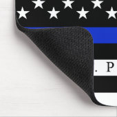 パーソナライズな一流の警察は印を付けます マウスパッド (コーナー)