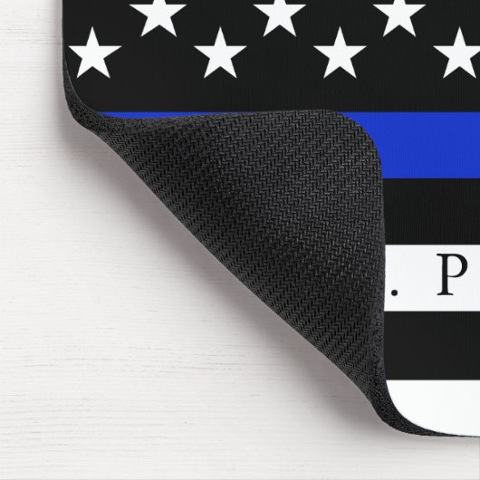 パーソナライズな一流の警察は印を付けます マウスパッド (コーナー)