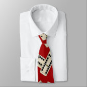パーソナライズな一流の赤いドミノ ネクタイ (タイ)