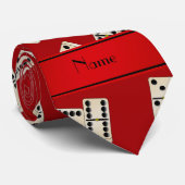 パーソナライズな一流の赤いドミノ ネクタイ (ロール)