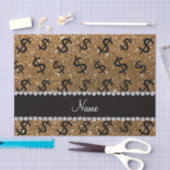 パーソナライズな一流の金ゴールドのグリッターのドル記号 薄葉紙 (クラフト)