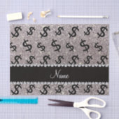 パーソナライズな一流の銀製のグリッターのドル記号 薄葉紙 (クラフト)