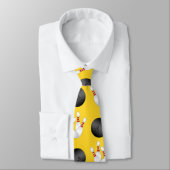 パーソナライズな一流の黄色いボーリングパターン ネクタイ (タイ)