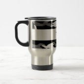 パーソナライズな一流の黒いカムフラージュ トラベルマグ (左)