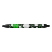 パーソナライズな一流の黒いゴルフ・ボールのティー 黒ボールペン (正面)