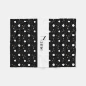 パーソナライズな一流の黒いゴルフ・ボール フリースブランケット (正面(横))