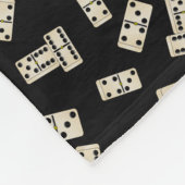 パーソナライズな一流の黒いドミノ フリースブランケット (角)