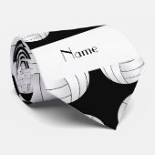 パーソナライズな一流の黒いバレーボールの球 ネクタイ (ロール)