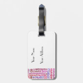 パーソナライズな一流プレーヤーはネットボールを置きます ラゲッジタグ (裏面縦)