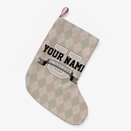 パーソナライズな一流大学カッコいいのおもしろいな大学 スモールクリスマスストッキング