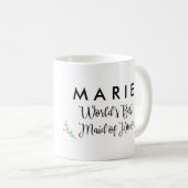 パーソナライズな世界で最も最高のなメイド・オブ・オーナー（花嫁付き添い人） コーヒーマグカップ (正面右)